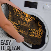 Personalized Caernarfonshire Sir Gaernarfon Bathroom Set Gold Castle Tower Celtic-inspired - Wonder Print Shop