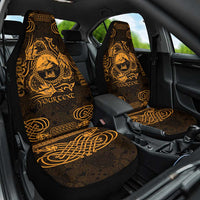 Personalized Caernarfonshire Sir Gaernarfon Car Seat Cover Gold Castle Tower Celtic-inspired - Wonder Print Shop