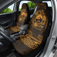 Personalized Caernarfonshire Sir Gaernarfon Car Seat Cover Gold Castle Tower Celtic-inspired - Wonder Print Shop