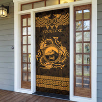 Personalized Caernarfonshire Sir Gaernarfon Door Cover Gold Castle Tower Celtic-inspired - Wonder Print Shop