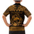 Personalized Caernarfonshire Sir Gaernarfon Family Matching Mermaid Dress and Hawaiian Shirt Gold Castle Tower Celtic-inspired - Wonder Print Shop