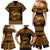 Personalized Caernarfonshire Sir Gaernarfon Family Matching Mermaid Dress and Hawaiian Shirt Gold Castle Tower Celtic-inspired - Wonder Print Shop
