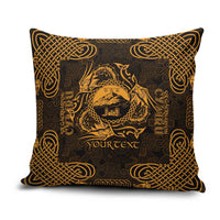 Personalized Caernarfonshire Sir Gaernarfon Pillow Cover Gold Castle Tower Celtic-inspired - Wonder Print Shop