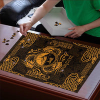 Personalized Caernarfonshire Sir Gaernarfon Puzzle Gold Castle Tower Celtic-inspired - Wonder Print Shop
