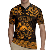 Personalized Caernarfonshire Sir Gaernarfon Rugby Jersey Gold Castle Tower Celtic-inspired - Wonder Print Shop