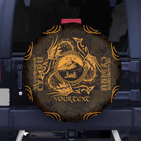 Personalized Caernarfonshire Sir Gaernarfon Spare Tire Cover Gold Castle Tower Celtic-inspired - Wonder Print Shop