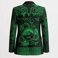 Personalized Caernarfonshire Sir Gaernarfon Blazer Green Castle Tower Celtic-inspired - Wonder Print Shop