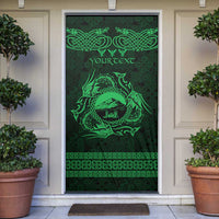 Personalized Caernarfonshire Sir Gaernarfon Door Cover Green Castle Tower Celtic-inspired - Wonder Print Shop