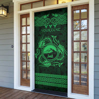 Personalized Caernarfonshire Sir Gaernarfon Door Cover Green Castle Tower Celtic-inspired - Wonder Print Shop