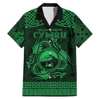 Personalized Caernarfonshire Sir Gaernarfon Family Matching Mermaid Dress and Hawaiian Shirt Green Castle Tower Celtic-inspired - Wonder Print Shop