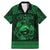 Personalized Caernarfonshire Sir Gaernarfon Family Matching Mermaid Dress and Hawaiian Shirt Green Castle Tower Celtic-inspired - Wonder Print Shop
