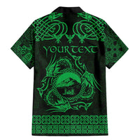 Personalized Caernarfonshire Sir Gaernarfon Family Matching Mermaid Dress and Hawaiian Shirt Green Castle Tower Celtic-inspired - Wonder Print Shop