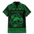 Personalized Caernarfonshire Sir Gaernarfon Family Matching Mermaid Dress and Hawaiian Shirt Green Castle Tower Celtic-inspired - Wonder Print Shop