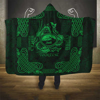 Personalized Caernarfonshire Sir Gaernarfon Hooded Blanket Green Castle Tower Celtic-inspired - Wonder Print Shop