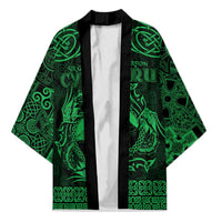 Personalized Caernarfonshire Sir Gaernarfon Kimono Green Castle Tower Celtic-inspired - Wonder Print Shop