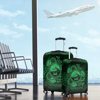 Personalized Caernarfonshire Sir Gaernarfon Luggage Cover Green Castle Tower Celtic-inspired - Wonder Print Shop
