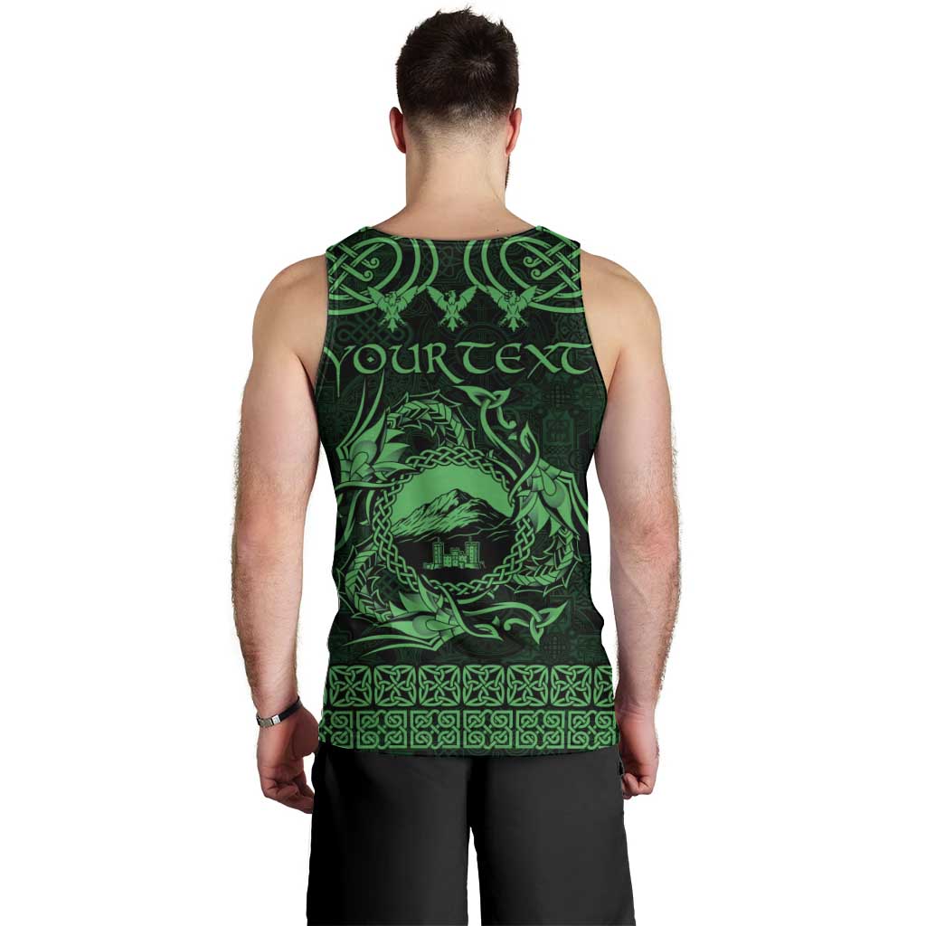 Personalized Caernarfonshire Sir Gaernarfon Men Tank Top Green Castle Tower Celtic-inspired - Wonder Print Shop