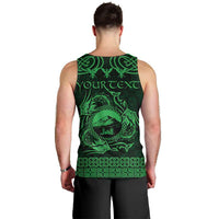 Personalized Caernarfonshire Sir Gaernarfon Men Tank Top Green Castle Tower Celtic-inspired - Wonder Print Shop