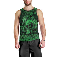 Personalized Caernarfonshire Sir Gaernarfon Men Tank Top Green Castle Tower Celtic-inspired - Wonder Print Shop