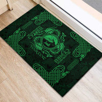 Personalized Caernarfonshire Sir Gaernarfon Rubber Doormat Green Castle Tower Celtic-inspired - Wonder Print Shop