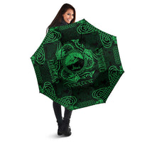 Personalized Caernarfonshire Sir Gaernarfon Umbrella Green Castle Tower Celtic-inspired - Wonder Print Shop