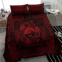 Personalized Caernarfonshire Sir Gaernarfon Bedding Set Red Castle Tower Celtic-inspired - Wonder Print Shop