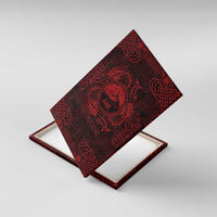 Personalized Caernarfonshire Sir Gaernarfon Canvas Wall Art Red Castle Tower Celtic-inspired - Wonder Print Shop