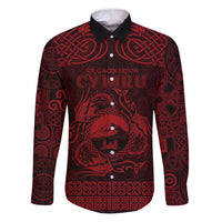 Personalized Caernarfonshire Sir Gaernarfon Family Matching Puletasi and Hawaiian Shirt Red Castle Tower Celtic-inspired - Wonder Print Shop