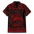 Personalized Caernarfonshire Sir Gaernarfon Family Matching Short Sleeve Bodycon Dress and Hawaiian Shirt Red Castle Tower Celtic-inspired - Wonder Print Shop