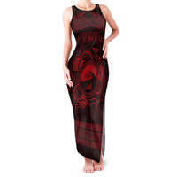 Personalized Caernarfonshire Sir Gaernarfon Family Matching Tank Maxi Dress and Hawaiian Shirt Red Castle Tower Celtic-inspired - Wonder Print Shop
