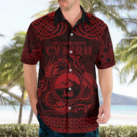 Personalized Caernarfonshire Sir Gaernarfon Hawaiian Shirt Red Castle Tower Celtic-inspired - Wonder Print Shop