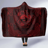 Personalized Caernarfonshire Sir Gaernarfon Hooded Blanket Red Castle Tower Celtic-inspired - Wonder Print Shop