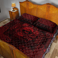 Personalized Caernarfonshire Sir Gaernarfon Quilt Bed Set Red Castle Tower Celtic-inspired - Wonder Print Shop