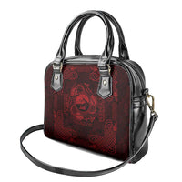 Personalized Caernarfonshire Sir Gaernarfon Shoulder Handbag Red Castle Tower Celtic-inspired - Wonder Print Shop