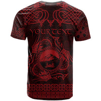 Personalized Caernarfonshire Sir Gaernarfon T Shirt Red Castle Tower Celtic-inspired - Wonder Print Shop
