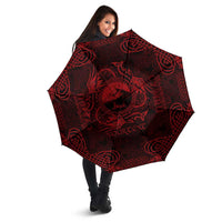 Personalized Caernarfonshire Sir Gaernarfon Umbrella Red Castle Tower Celtic-inspired - Wonder Print Shop