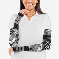 Personalized Cardiganshire Ceredigion Arm Sleeves Black Leaping Salmon Celtic-inspired - Wonder Print Shop