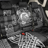 Personalized Cardiganshire Ceredigion Back Car Seat Cover Black Leaping Salmon Celtic-inspired - Wonder Print Shop