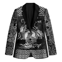 Personalized Cardiganshire Ceredigion Blazer Black Leaping Salmon Celtic-inspired - Wonder Print Shop