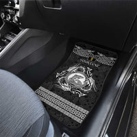 Personalized Cardiganshire Ceredigion Car Mats Black Leaping Salmon Celtic-inspired - Wonder Print Shop