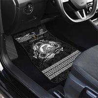 Personalized Cardiganshire Ceredigion Car Mats Black Leaping Salmon Celtic-inspired - Wonder Print Shop