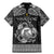Personalized Cardiganshire Ceredigion Family Matching Mermaid Dress and Hawaiian Shirt Black Leaping Salmon Celtic-inspired - Wonder Print Shop