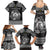 Personalized Cardiganshire Ceredigion Family Matching Summer Maxi Dress and Hawaiian Shirt Black Leaping Salmon Celtic-inspired - Wonder Print Shop