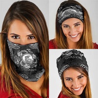 Personalized Cardiganshire Ceredigion Neck Gaiter Black Leaping Salmon Celtic-inspired - Wonder Print Shop