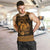 Personalized Cardiganshire Ceredigion Men Tank Top Gold Leaping Salmon Celtic-inspired - Wonder Print Shop