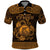Personalized Cardiganshire Ceredigion Polo Shirt Gold Leaping Salmon Celtic-inspired - Wonder Print Shop
