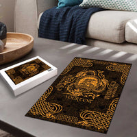 Personalized Cardiganshire Ceredigion Puzzle Gold Leaping Salmon Celtic-inspired - Wonder Print Shop