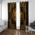 Personalized Cardiganshire Ceredigion Window Curtain Gold Leaping Salmon Celtic-inspired - Wonder Print Shop