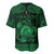 Personalized Cardiganshire Ceredigion Baseball Jersey Green Leaping Salmon Celtic-inspired - Wonder Print Shop