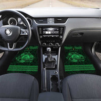 Personalized Cardiganshire Ceredigion Car Mats Green Leaping Salmon Celtic-inspired - Wonder Print Shop